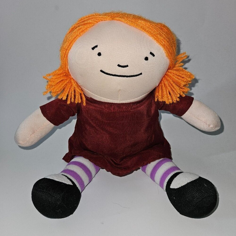 Usborne Books Cordelia Plush Doll 12" Toy Character Kane Miller Orange Hair Girl